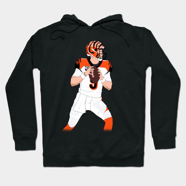 burrow ready to throw Hoodie by rsclvisual